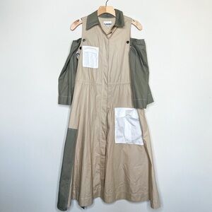GANNI Hazel Cotton Utility Dress